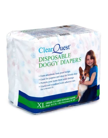 CQ Disp Doggy Diapers XL - XL