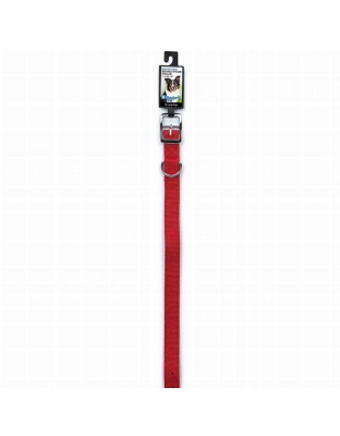 Red - Diggers 1in Dbl Nylon Collar 18in Red - 18in