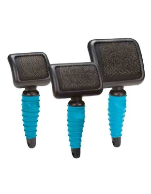 Blue - MG Ergonomic Soft Slicker Brush L - Large