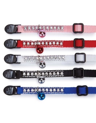 Red - MT Rhinestone Cat Collar Red