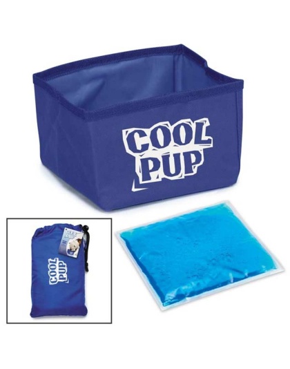 Blue - Cool Pup Portable Bowl Blu