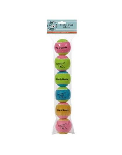 DG Tennis Ball 6Pk Multi