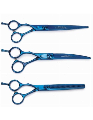 Blue - MGT 5200 Blu Ti Lefty 3Pc Shear Kit