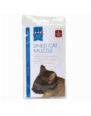 TP Lined Nylon Cat Muzzle L Over 12lb - L Over 12lb