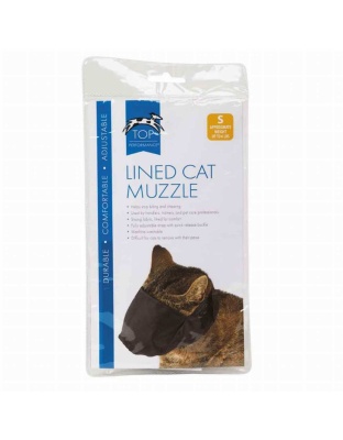 TP Lined Nylon Cat Muzzle S to 6lb - S to 6lb