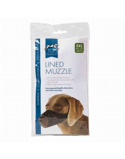 TP Lined Nylon Muzzle 10.25Insnout 5XL - 10.25In snout 5XL