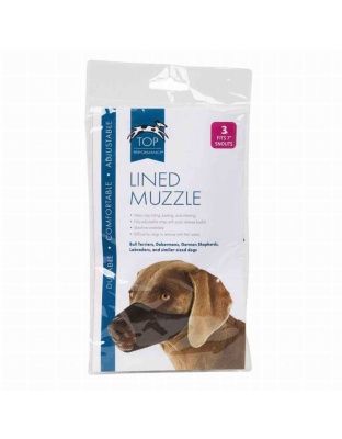 TP Lined Nylon Muzzle 7In Snout Sz 3 - 7In Snout Sz 3
