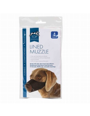 TP Lined Nylon Muzzle 8In Snout Sz 4 - 8In Snout Sz 4