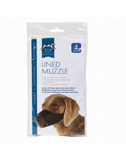 TP Lined Nylon Muzzle 8In Snout Sz 4 - 8In Snout Sz 4
