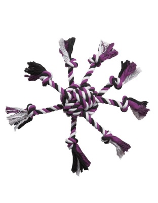 Purple - ZA Crazy Eight Rope Toy Pur