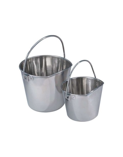 PS Stainless Flat Sided Pail 2Qt - 2Qt