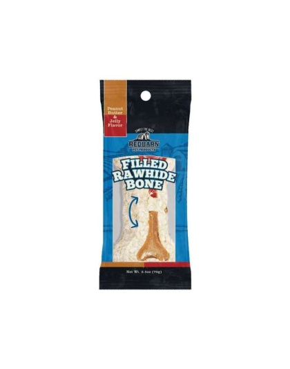 Redbarn Filled Rawhide Bone PB & Jelly