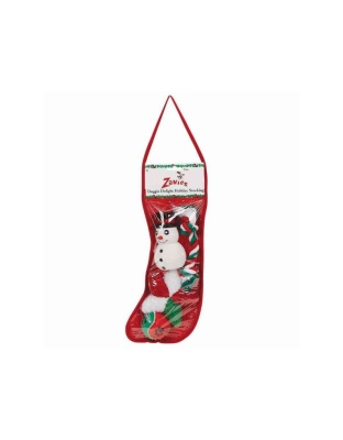 ZA Dog Delite Hol Stocking 14In Snowmn