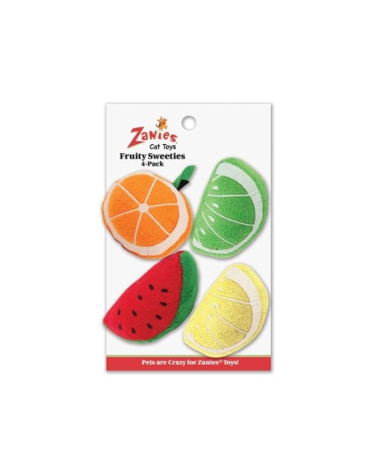 ZA Fruity Sweeties Cat Toys 4pc