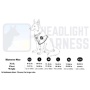 Purple - Headlight Harness, Dog Harness with Built In LED Light - Small