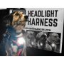 Blue - Headlight Harness, Dog Harness with Built In LED Light - Small