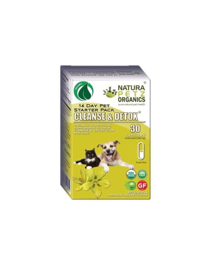 Cleanse & Detox Starter Pack For Dogs & Cats* - Cat Capsules  / 30 capsules / Size 3