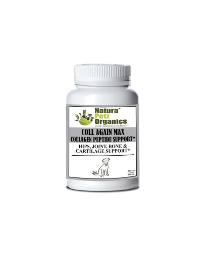 Coll Again Max Collagen Peptide Support Capsules* Hips, Joint, Bone & Cartilage Support* Dogs & Cats* - DOG 250 caps / 500 mg