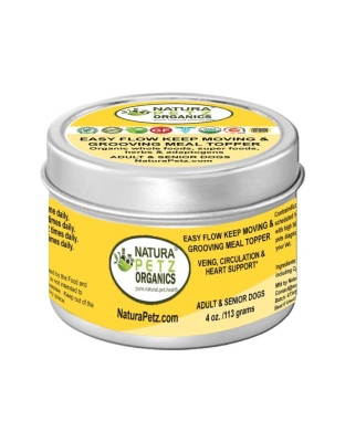Easy Flow Keep Moving & Grooving Meal Topper - Vein, Circulation & Heart Support* - ADULT DOG TOPPER / 4 oz.