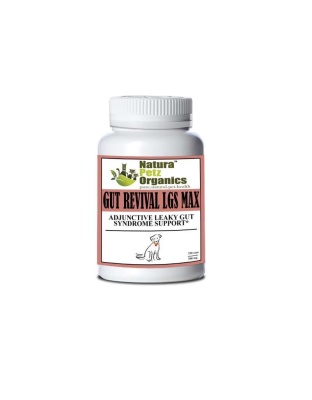 Gut Revival Lgs Max Capsules - Adjunctive Leaky Gut Syndrome Support* For Dogs And Cats - Dog 250 Caps / 500 mg.