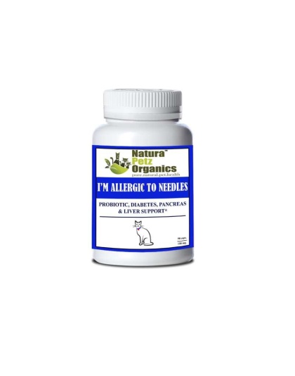 I'm Allergic To Needles - Probiotic, Pancreas & Glucose Support For Dogs & Cats* - CAT/ 90 caps / 250 mg