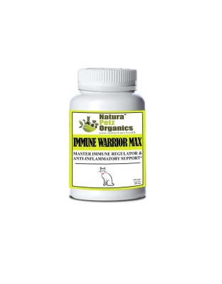 Immune Warrior Max Master Blend Capsules* Immune Regulator & Anti-Inflammatory Support* For  Dogs & Cats - CAT 250 mg. - 150 caps