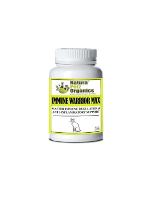 Immune Warrior Max Master Blend Capsules* Immune Regulator & Anti-Inflammatory Support* For  Dogs & Cats - CAT 250 mg. - 90 caps