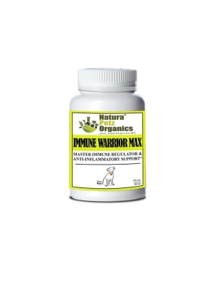 Immune Warrior Max Master Blend Capsules* Immune Regulator & Anti-Inflammatory Support* For  Dogs & Cats - DOG 500 mg. - 250 caps