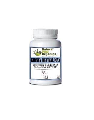 Kidney Revival Max Master Blend Kidney Cleanse & Support Capsules* Adult & Senior Dogs - CAT 150 Caps - 500 mg.