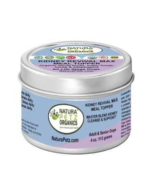 Kidney Revival Max Meal Topper* Master Blend Kidney Cleanse & Support* Adult And Senior Dogs & Cats* - 4 oz.