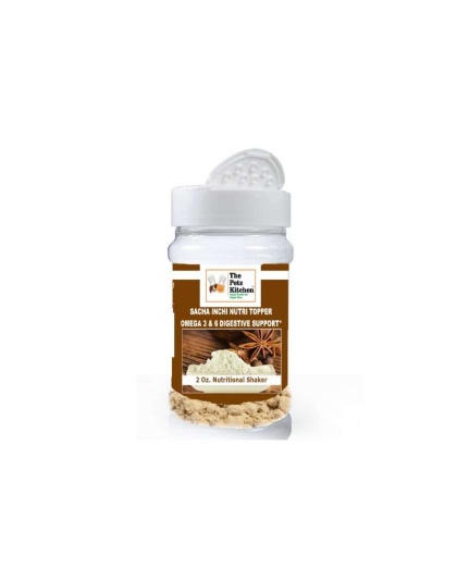Sacha Inchi Omega 3 & 6 Digestive Support The Petz Kitchen- Organic & Human Grade Ingredients For Home Prepared Meals & Treats - 2 oz. / Shaker