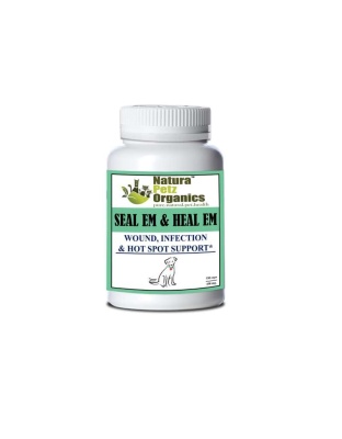 Seal Em & Heal Em Capsules Dog Cat & Small Animal*  Wound, Infection & Hot Spot Support* - DOG/ 150 caps /  450 mg