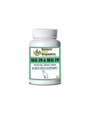 Seal Em & Heal Em Capsules Dog Cat & Small Animal*  Wound, Infection & Hot Spot Support* - CAT/ 90 caps /  225 mg