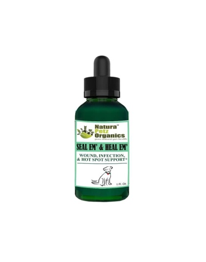 Seal Em And Seal Em Tincture - Wound, Infection, Cut & Hot Spot Support* - DOG / 1 fl. Oz
