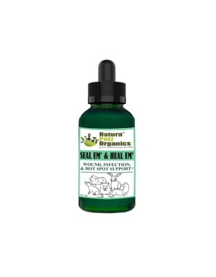 Seal Em And Seal Em Tincture - Wound, Infection, Cut & Hot Spot Support* - Small Animals / 1 fl. oz