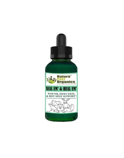 Seal Em And Seal Em Tincture - Wound, Infection, Cut & Hot Spot Support* - Small Animals / 1 fl. oz