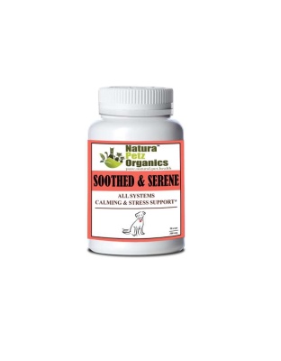 Soothed & Serene - All Systems Anxiety, Calming & Stress Support* Dogs & Catss & Cats* - DOG/ 90 caps / 500 mg /Size 1