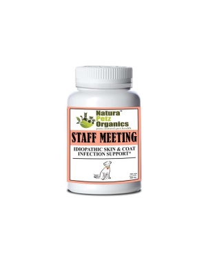Staff Meeting* Idiopathic Skin & Coat Infection* Support For Dogs And Cats* - DOG 150 Caps - 500 mg. Size 1