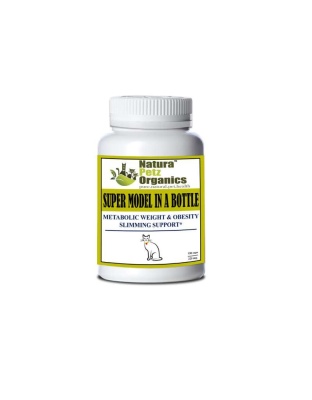 Super Model In A Bottle - Metabolic Weight & Obesity Slimming Support* Adult & Senior Pets* - CAT  / 150 caps / 225 mg / Turkey Flavor