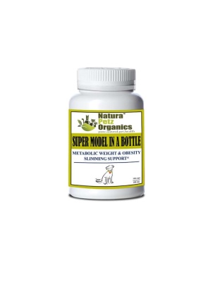 Super Model In A Bottle - Metabolic Weight & Obesity Slimming Support* Adult & Senior Pets* - DOG /150 caps / 500 mg  Turkey Flavor