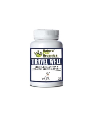 Travel Well - Stress, Relaxation & Calming Stress Support* For Dogs And Cats On The Go* - Dog / 250 caps / 500 mg/ Size 1