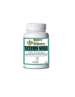 Vitamin Ninja - Omega 3 & 6 Super Food, Immune & Multi-Vitamin Support* - Dog / 150 caps / 500 mg/Size 1