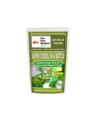 Super Model In A Bottle Weight Support* The Petz Kitchen - Organic & Human Grade Ingredients For Home Prepared Meals & Treats - 8 Oz./ Bag