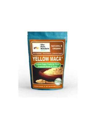 Yellow Maca* Complete Protein & Cognitive & Glandular Support* The Petz Kitchen Organic & Human Grade Ingredients For Home Prepared Meals & Treats* - 8 oz.