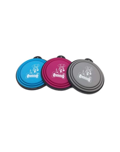 Mr. Peanut's Collapsible Silicone Bowls with Color Matched Carabiner Clips - XL 25 oz