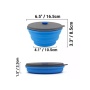 Mr. Peanut's Collapsible Silicone Camping Bowl with Lid & Foldable Fork - 30oz