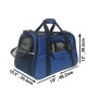 Deja Blue - Mr. Peanut's Copper Series Airline Capable Pet Carrier, Tall Profile Soft Sided Luxury Travel Tote - 19 in L x 10.5 in W x 12 in H