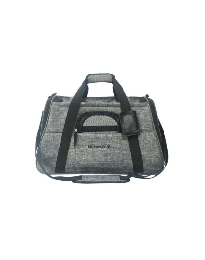 Platinum Gray - Mr. Peanut's Copper Series Airline Capable Pet Carrier, Tall Profile Soft Sided Luxury Travel Tote - 19 in L x 10.5 in W x 12 in H