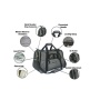 Platinum Gray - Mr. Peanut's Copper Series Airline Capable Pet Carrier, Tall Profile Soft Sided Luxury Travel Tote - 19 in L x 10.5 in W x 12 in H