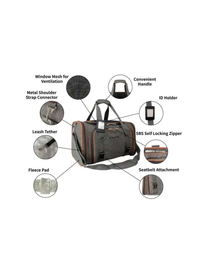 Mr. Peanut's Diamond Series Double Expandable Pet Carrier - 18 in L X 11 in W X 11 in H